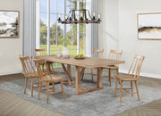 Middleton Extension Leaf Dining Set Natural Brown
