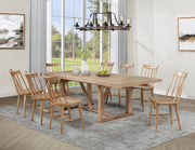 Middleton Extension Leaf Dining Set Natural Brown 9-piece