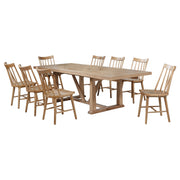 Middleton Extension Leaf Dining Set Natural Brown