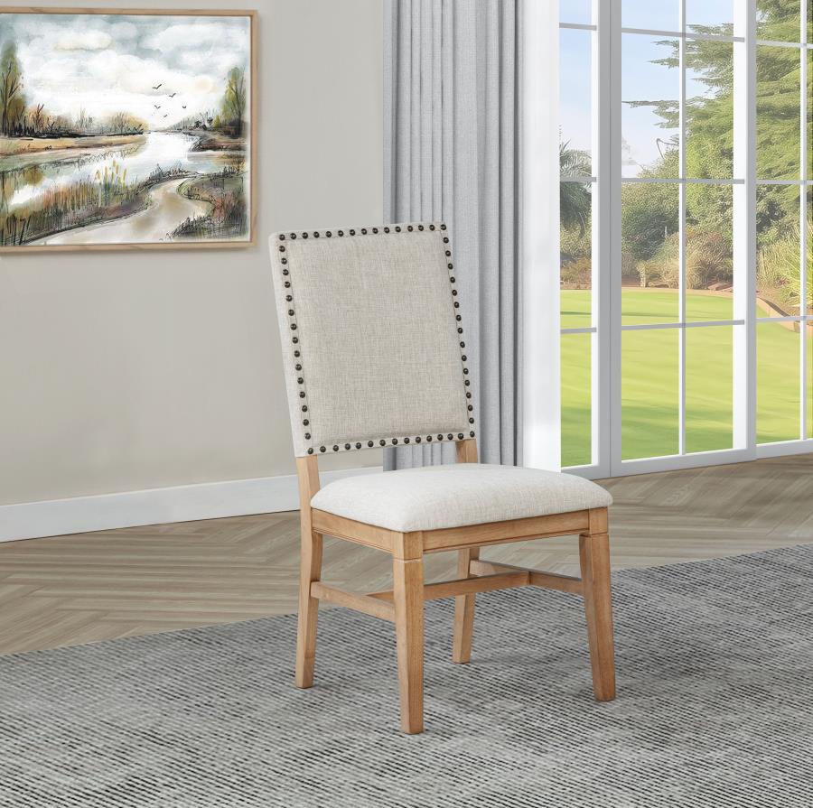 Middleton Upholstered Dining Side Chair Beige (Set of 2) Default Title