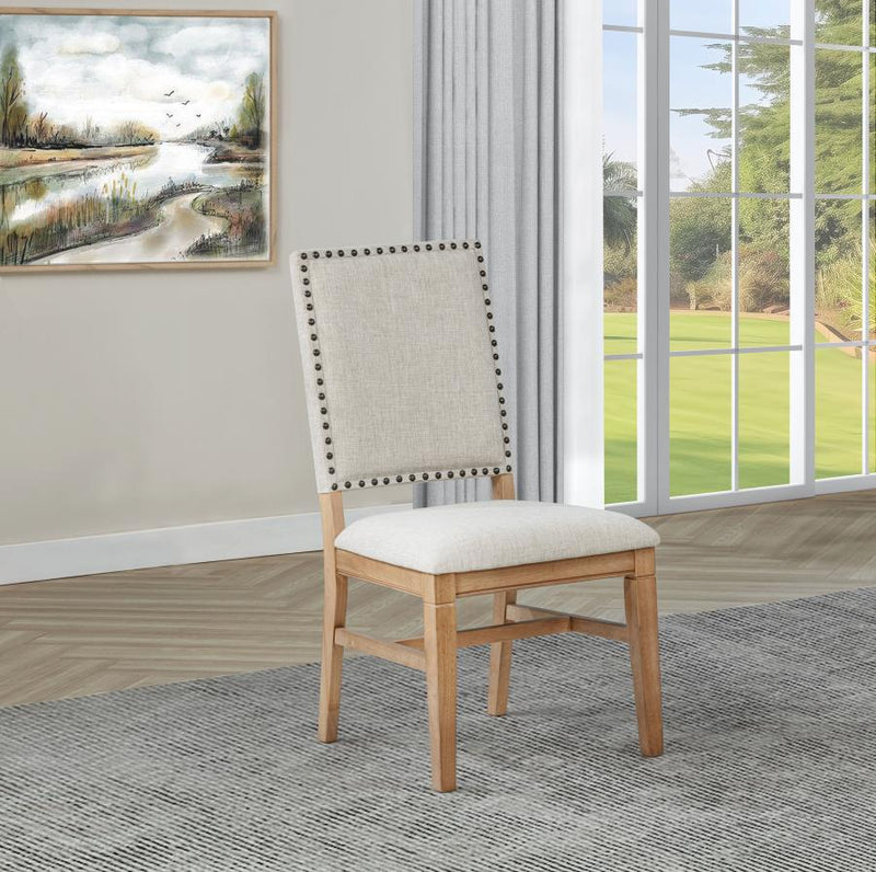 Middleton Upholstered Dining Side Chair Beige (Set of 2) Default Title