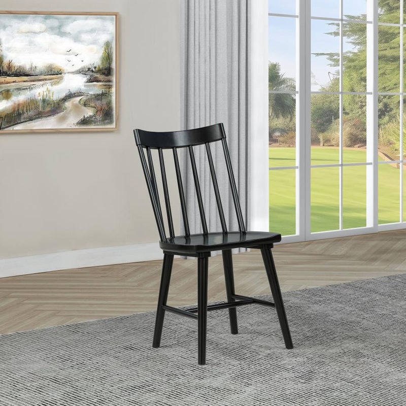 Middleton Solid Wood Dining Side Chair (Set of 2) Black