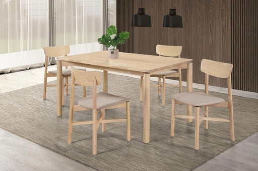 Parkridge 59-inch Wood Dining Set White Washed 5-piece