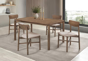 Parkridge 59-inch Wood Dining Set Natural Walnut 5-piece
