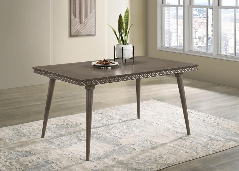 Onslow 59-inch Rectangular Wood Dining Table Dark Brown Default Title