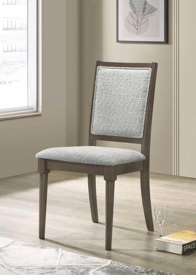 Onslow Upholstered Dining Side Chair Dark Brown (Set of 2) Default Title
