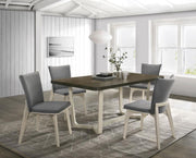 Biloxi 71-inch Rectangular Dining Set Greyish Brown 5-piece