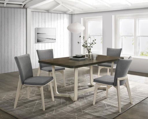 Biloxi 71-inch Rectangular Dining Set Greyish Brown 5-piece