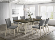 Biloxi 71-inch Rectangular Dining Set Greyish Brown