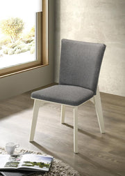Biloxi Upholstered Dining Side Chair Grey (Set of 2) Default Title