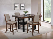 Patterson Counter Height Dining Set Mango Oak 5-piece
