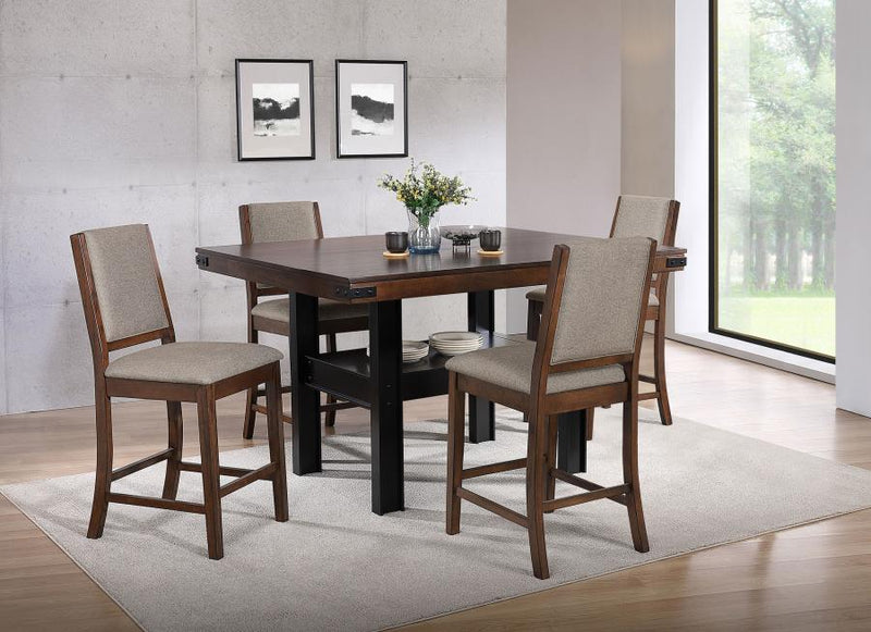 Patterson Counter Height Dining Set Mango Oak 5-piece