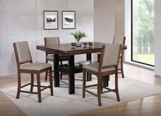 Patterson Counter Height Dining Set Mango Oak 5-piece
