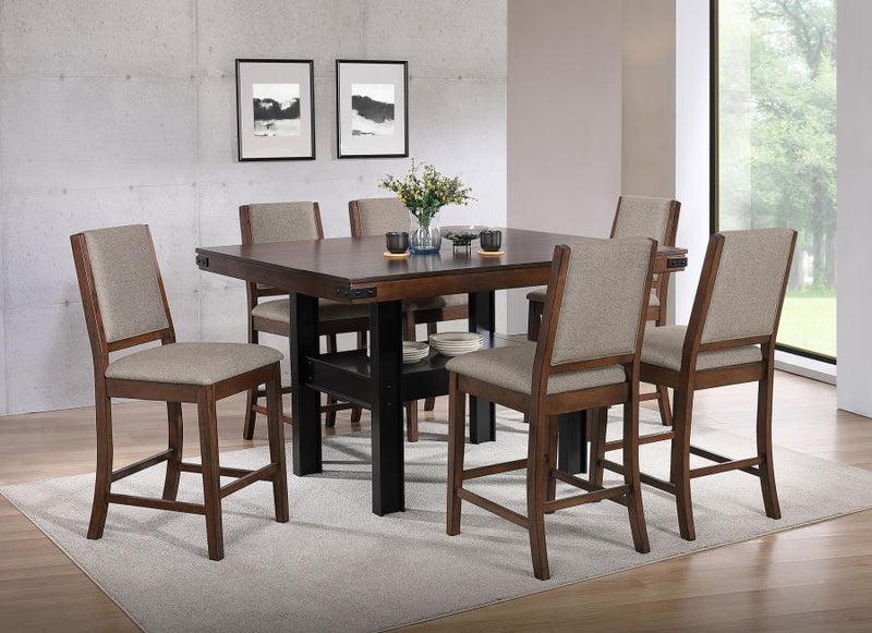Patterson Counter Height Dining Set Mango Oak 7-piece