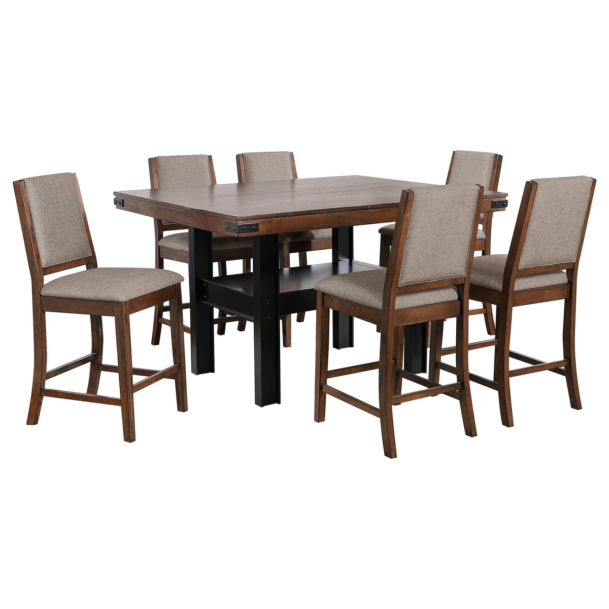 Patterson Counter Height Dining Set Mango Oak