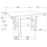 Patterson 60-inch Counter Height Dining Table Mango Oak