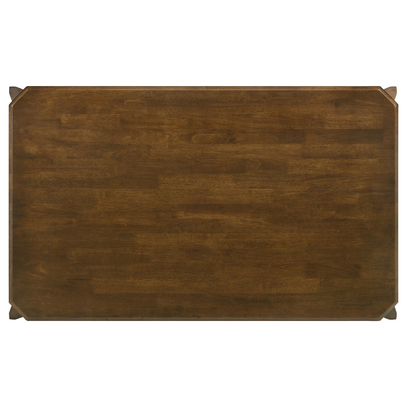 Almonte 59-inch Rectangular Dining Set Dark Brown