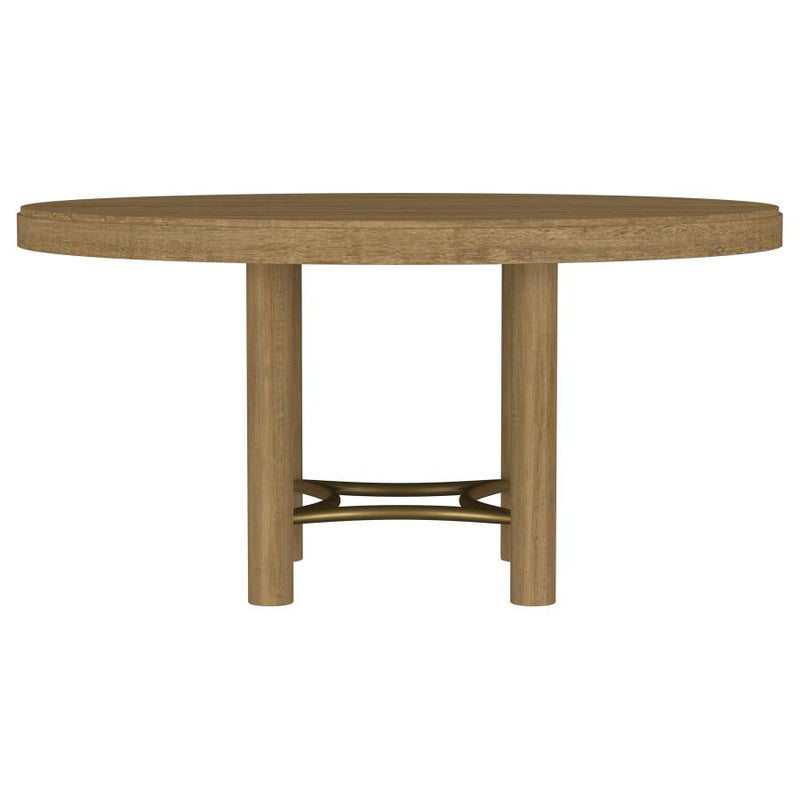 Arini Round Dining Table Set Sand Wash 5-piece