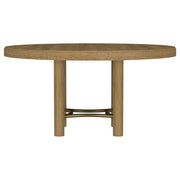 Arini 60-inch Round Wood Dining Room Table Sand Wash
