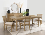 Arini Extension Leaf Dining Table Set Sand Wash 5-piece