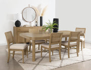 Arini Extension Leaf Dining Table Set Sand Wash 7-piece