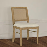 Arini Rattan Cane Dining Side Chair (Set of 2) Cream Sand Wash