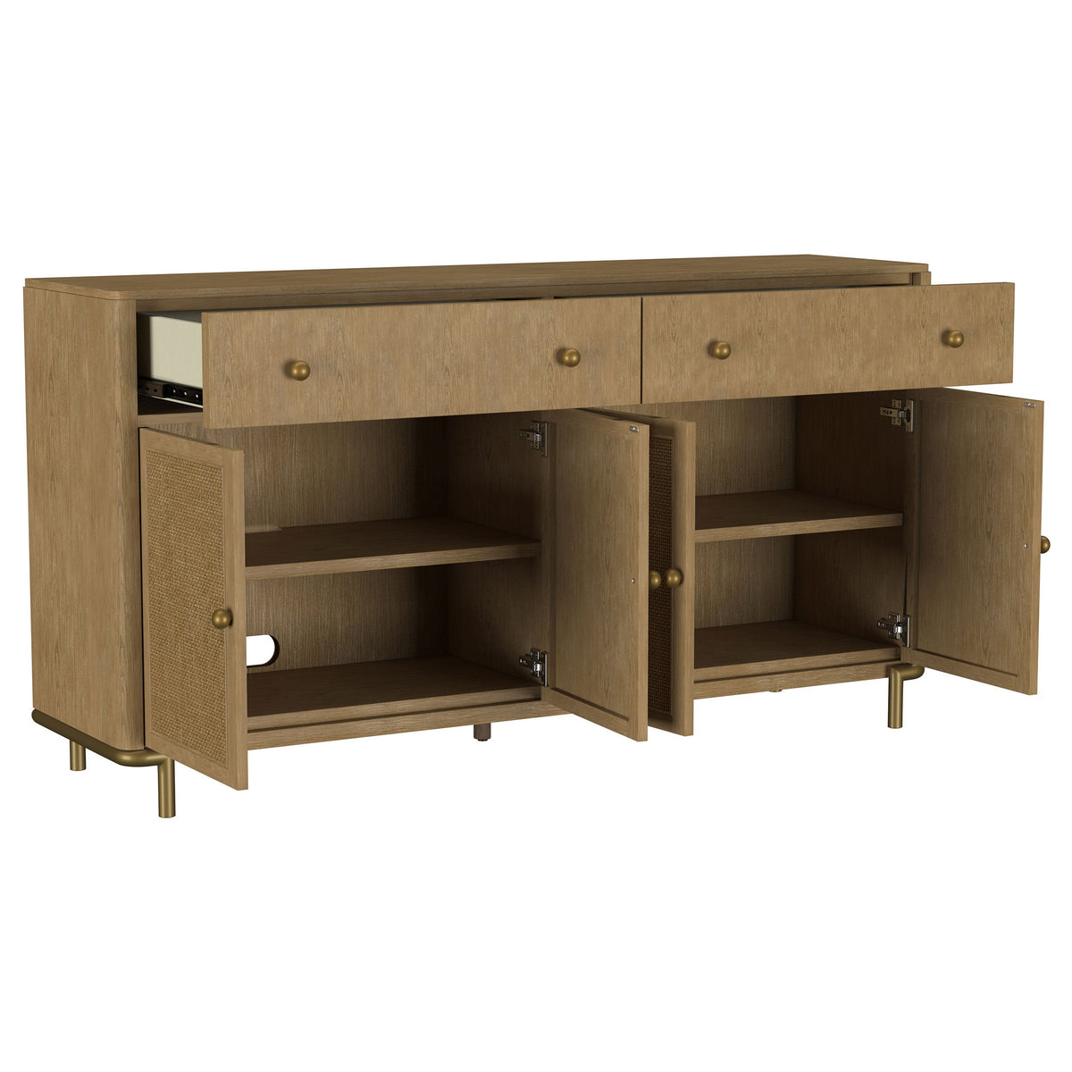 Arini 2-drawer Cane Door Dining Sideboard Server