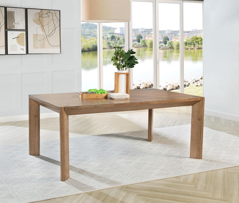 Bruner 72-inch Rectangular Wood Dining Table Natural Brown Default Title