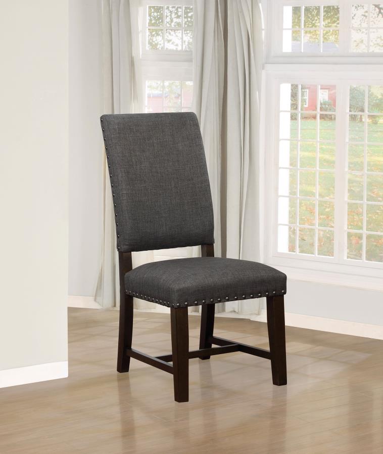 Twain Upholstered Dining Side Chair (Set of 2) Warm Grey