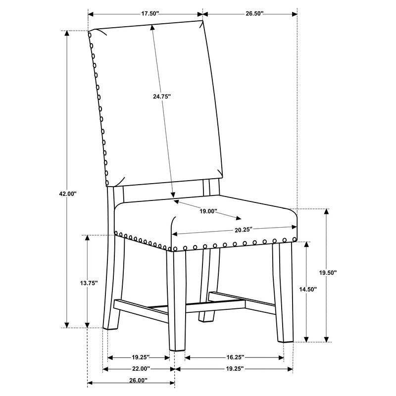 Twain Upholstered Dining Side Chair (Set of 2)