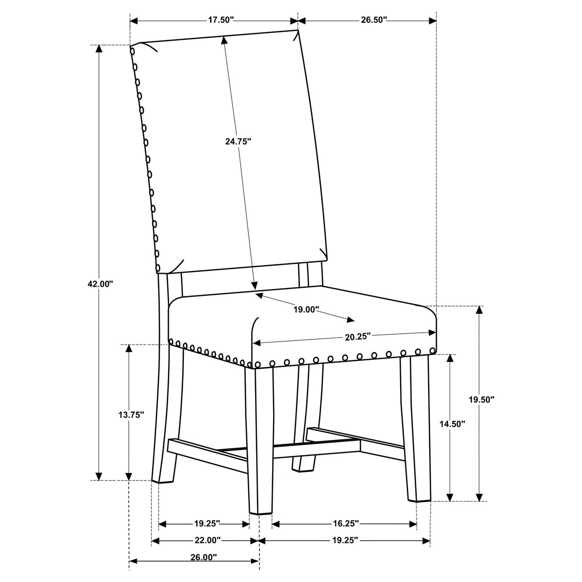Twain Upholstered Dining Side Chair (Set of 2)