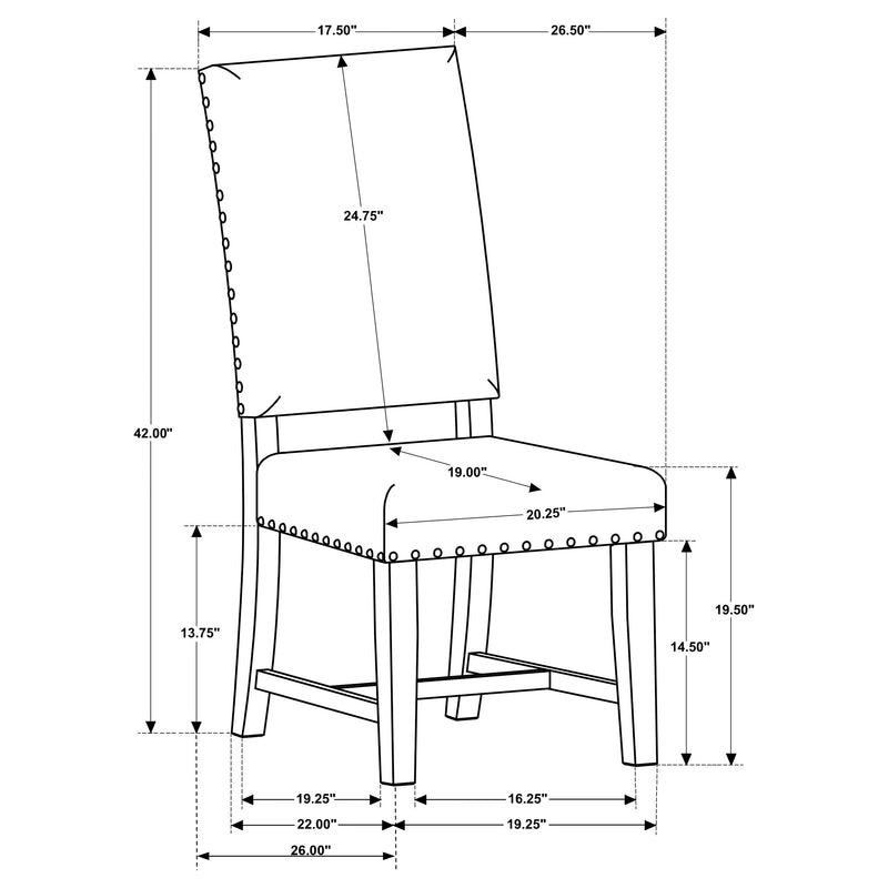 Twain Upholstered Dining Side Chair (Set of 2)