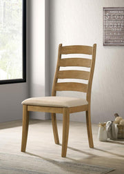 Danvers Wood Dining Side Chair Brown Oak (Set of 2) Default Title