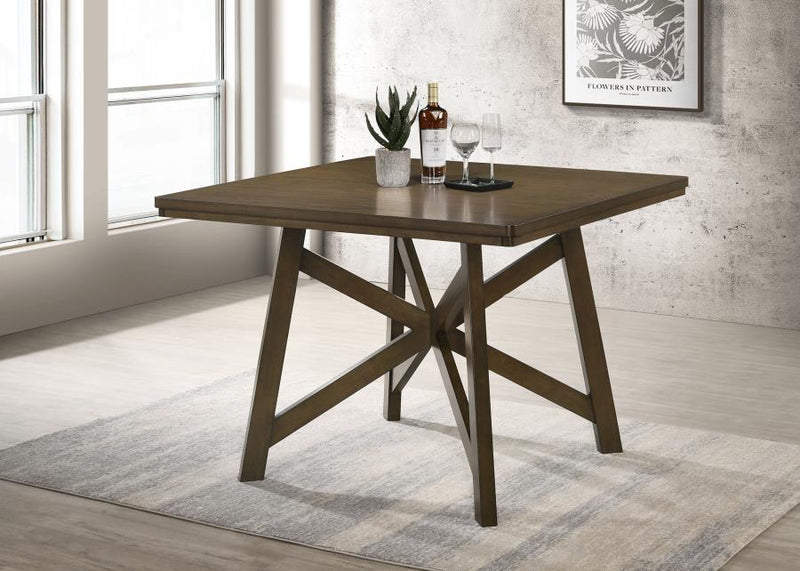 Canfield 47-inch Square Counter Height Dining Table Brown Default Title