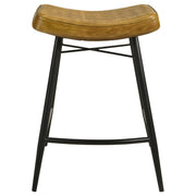 Bayu Leather Upholstered Counter Stool (Set of 2)