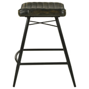 Bayu Leather Upholstered Counter Stool (Set of 2)