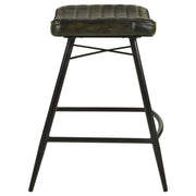 Bayu Leather Upholstered Counter Stool (Set of 2)