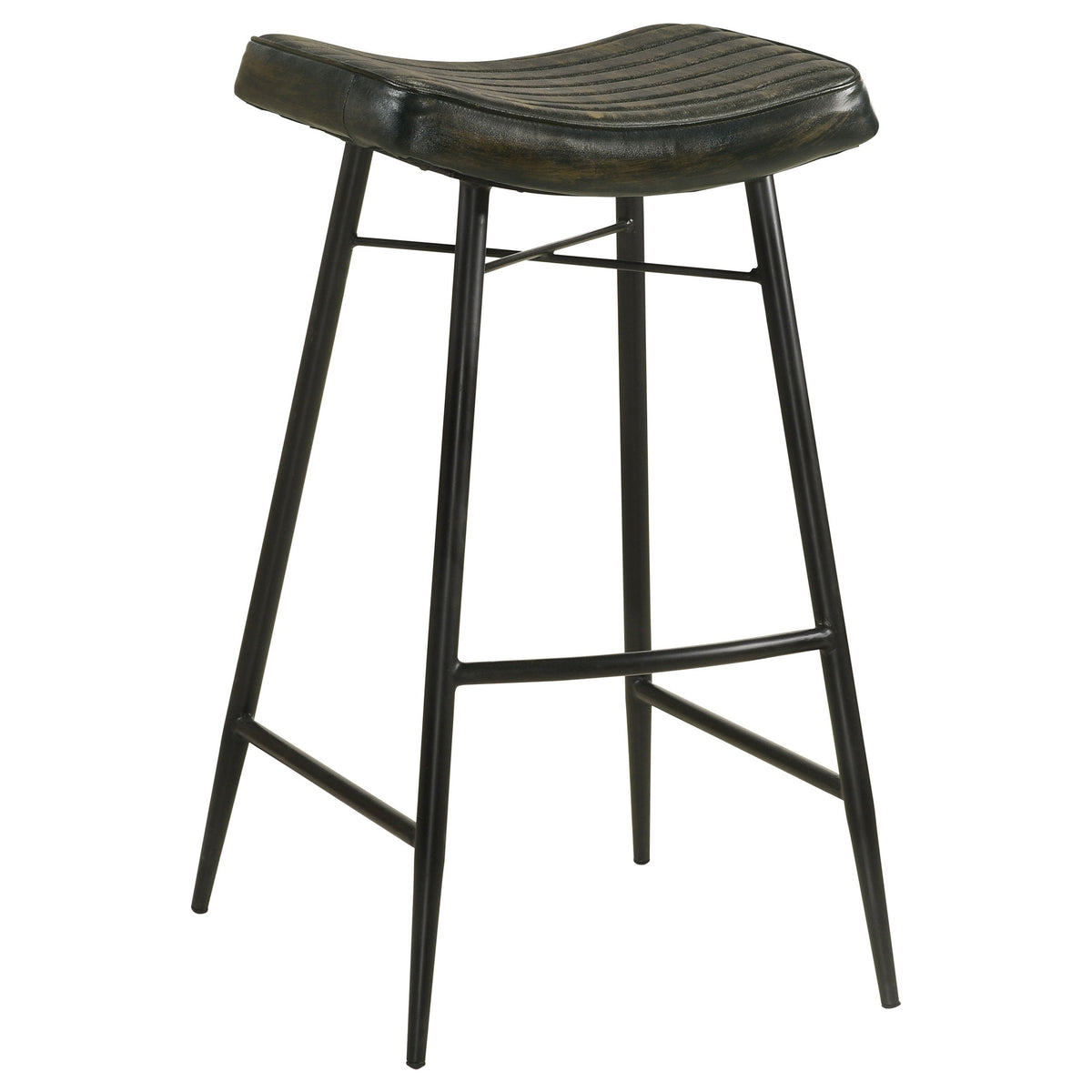 Bayu Leather Upholstered Bar Stool (Set of 2)