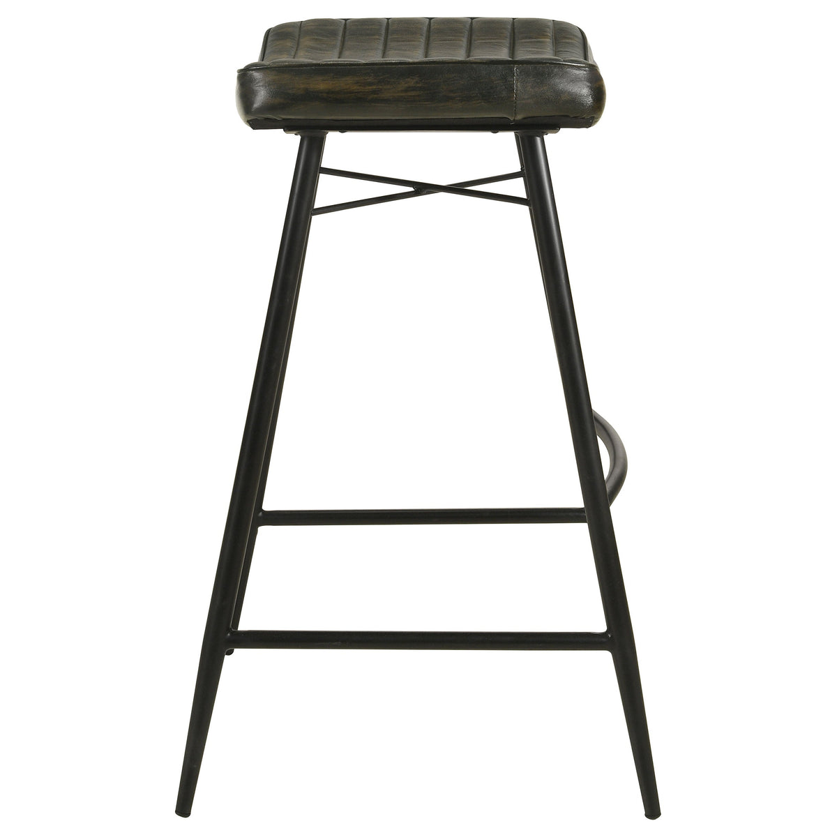 Bayu Leather Upholstered Bar Stool (Set of 2)