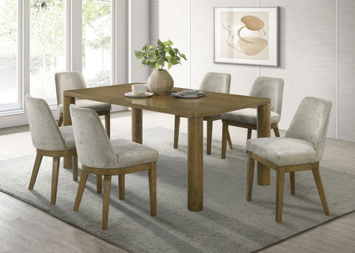 Castlewood 71-inch Rectangular Dining Set Brown Oak 7-piece