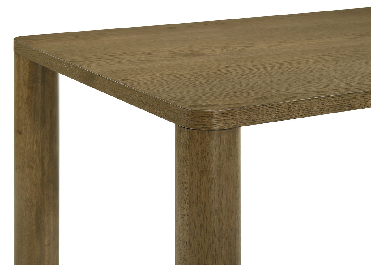Castlewood 71-inch Rectangular Dining Set Brown Oak