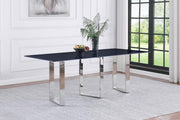 Desden 79-inch Rectangular Sintered Stone Dining Table Grey Default Title