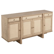 Kailani Rectangular Wood Dining Table Set Beige Oak