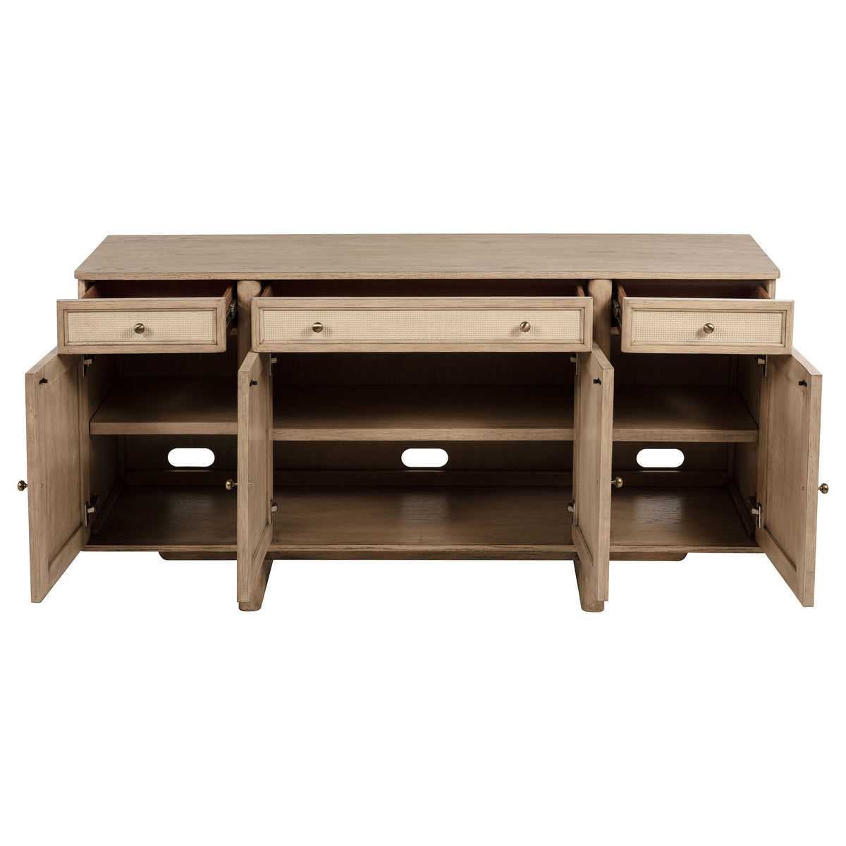 Kailani Rectangular Wood Dining Table Set Beige Oak
