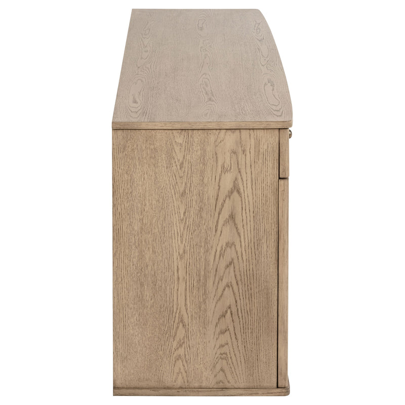 Kailani Rectangular Wood Dining Table Set Beige Oak