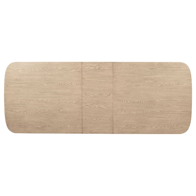 Kailani 110-inch Rectangular Wood Dining Table Beige Oak
