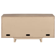 Kailani 4-door Cane Sideboard Buffet Cabinet Beige Oak