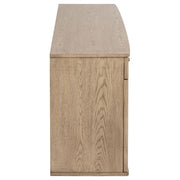 Kailani 4-door Cane Sideboard Buffet Cabinet Beige Oak