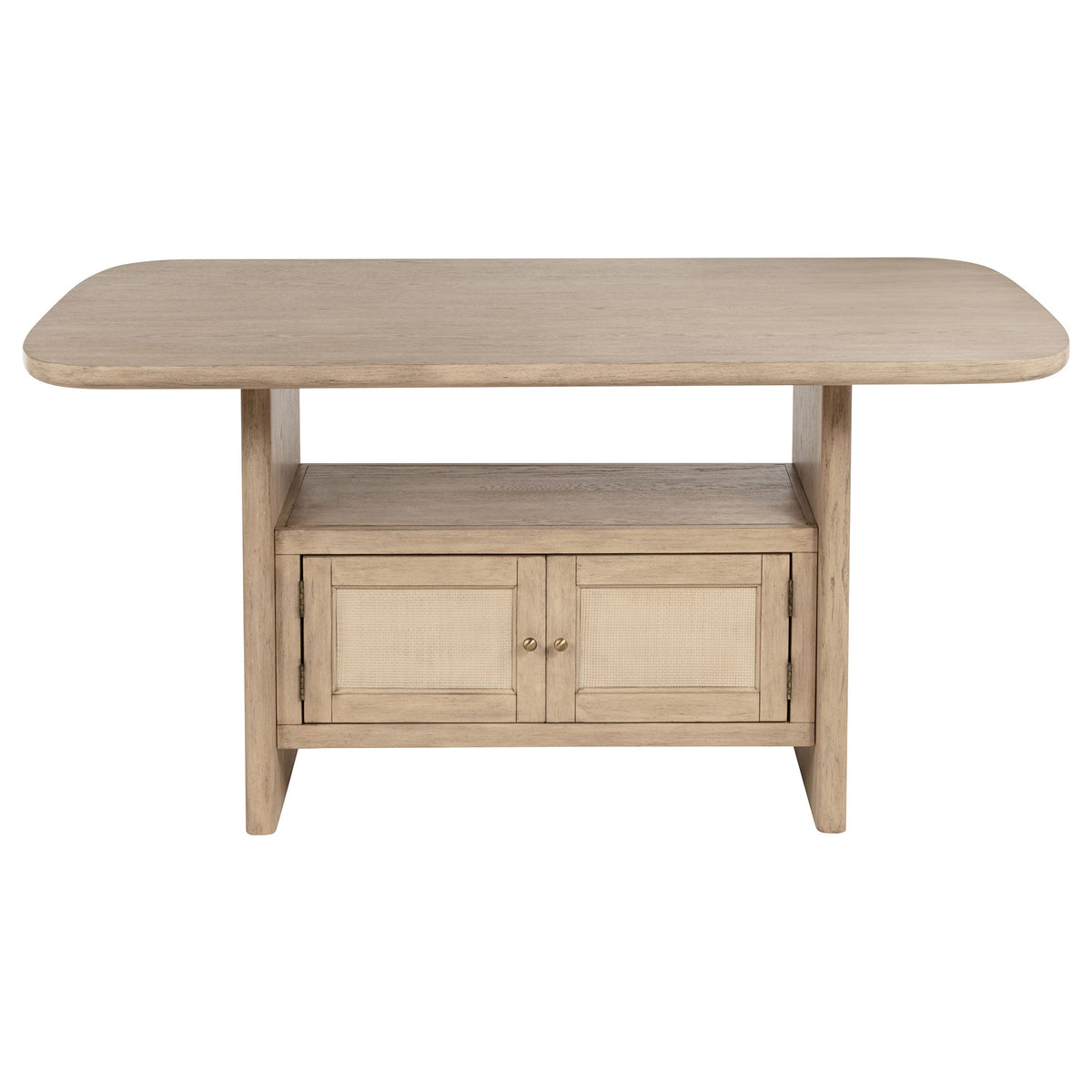 Kailani Wood Counter Height Dining Set Beige Oak