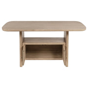 Kailani Wood Counter Height Dining Set Beige Oak